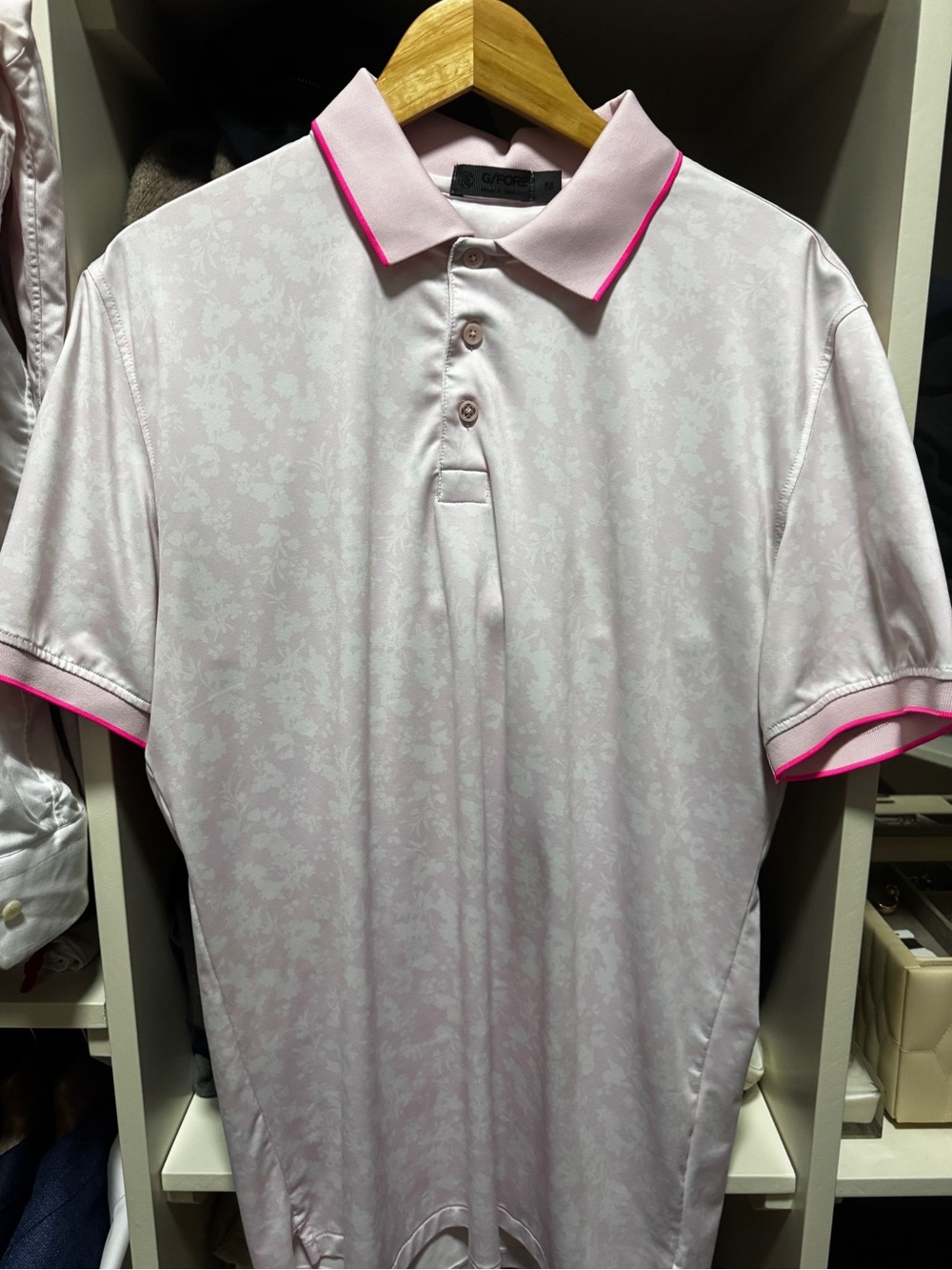 G/FORE Pink Golf Shirt